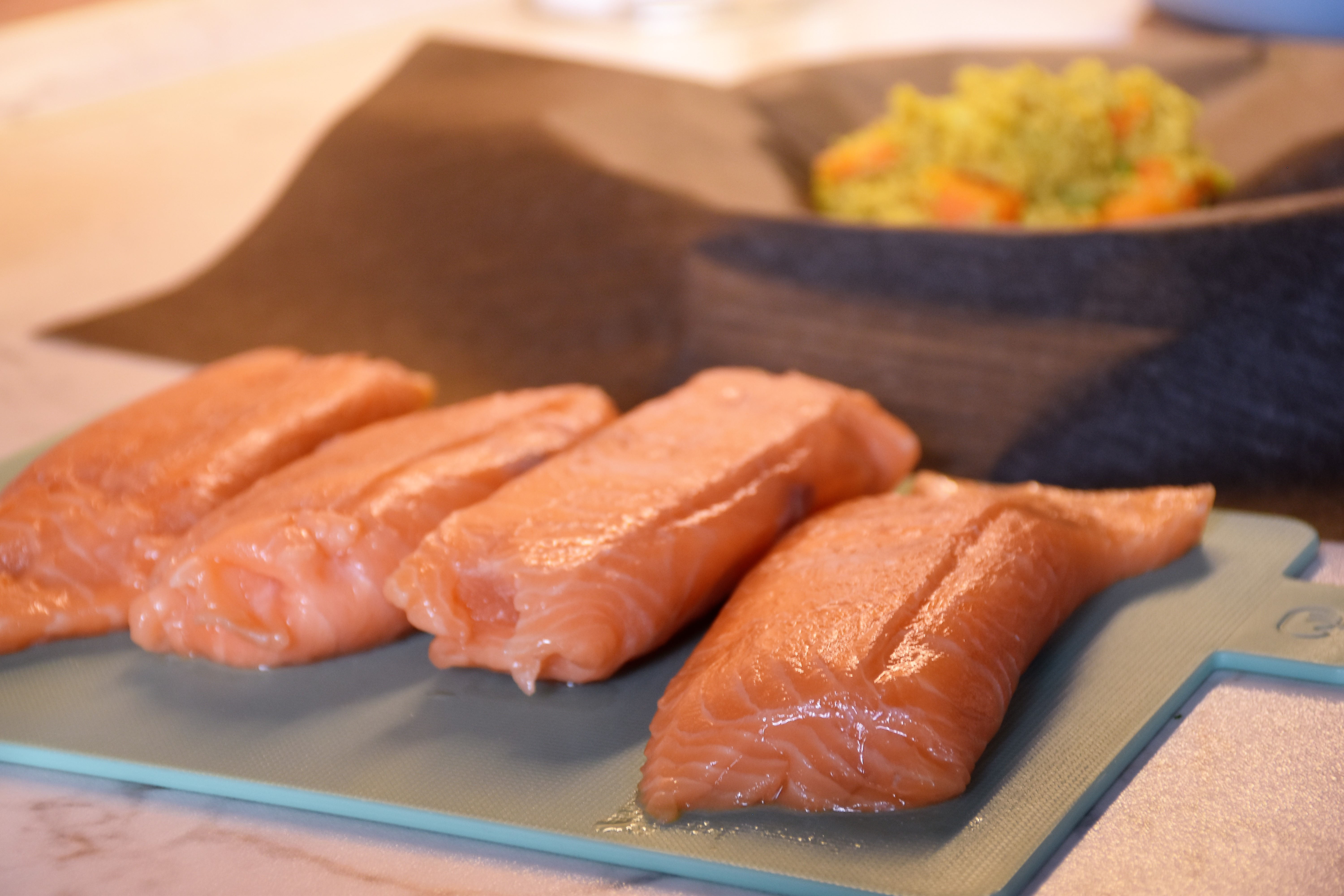 Blechrein salmon couscous packets